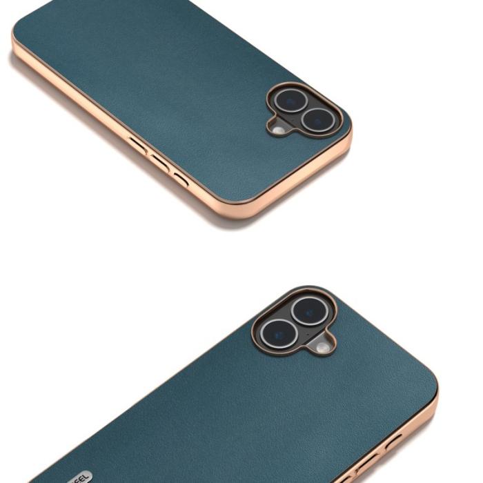ABEEL - ABEEL Mobilskal till iPhone 16 Electroplating Kantskydd Grön