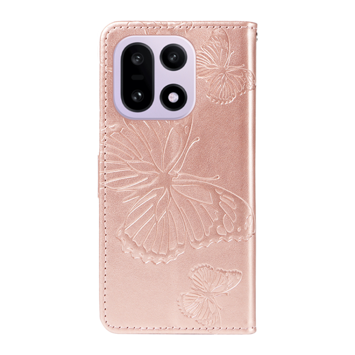 A-One Brand - OnePlus 15 Konstläder Plånboksfodral Floral Butterfly Imprinted