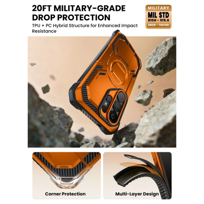 SupCase - SupCase Mobilskal För Galaxy S26 Ultra Magsafe IBLSN Armorbox - Coral