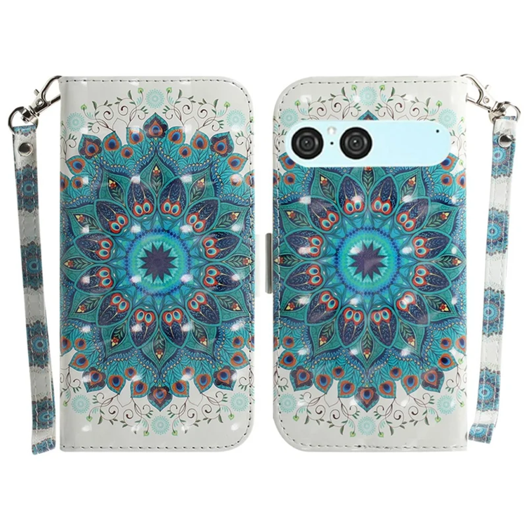 Sony Xperia 10 VII Plånboksfodral med Handledsrem - Peacock | 2353 | AlltMobil