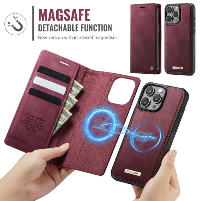 Caseme - CASEME C49 Fodral för iPhone 13 Pro 6.1 tum Röd