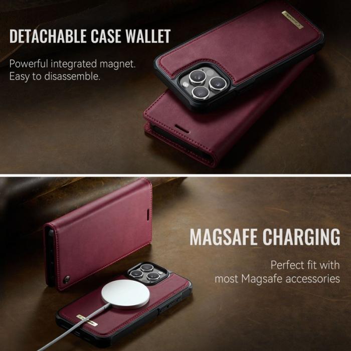 Caseme - CASEME C49 Fodral för iPhone 13 Pro 6.1 tum Röd