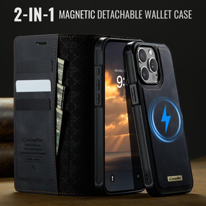 Caseme - CASEME C49 Fodral för iPhone 13 Pro 6.1 tum - Svart