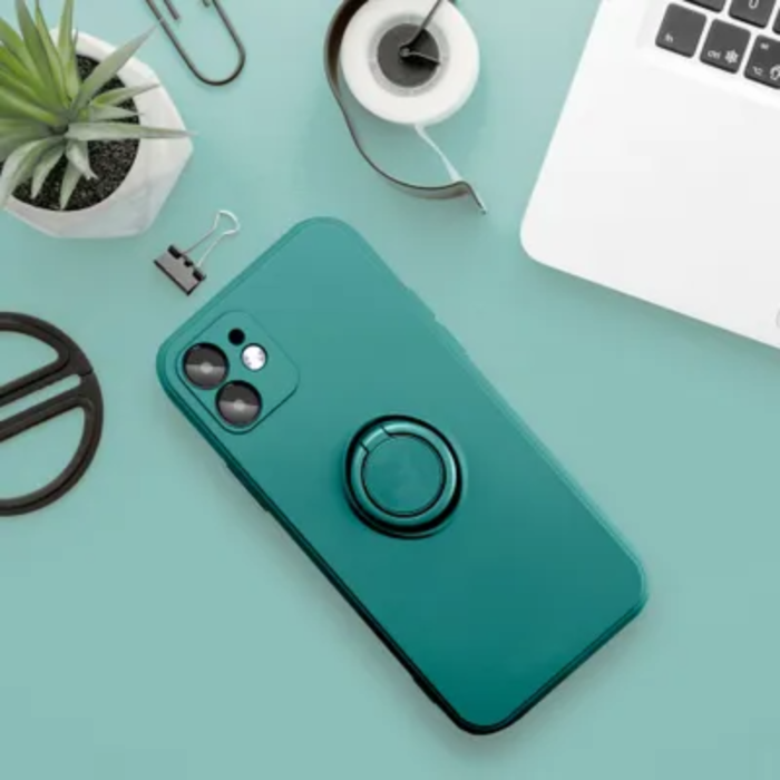 OEM - Xiaomi Redmi Note 14 Pro 4G Mobilskal Silikon Ring - Grön