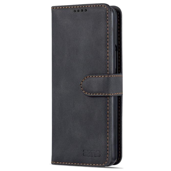 AZNS - AZNS Samsung Galaxy Z Fold4 5G Plånboksfodral Konstläder - Svart