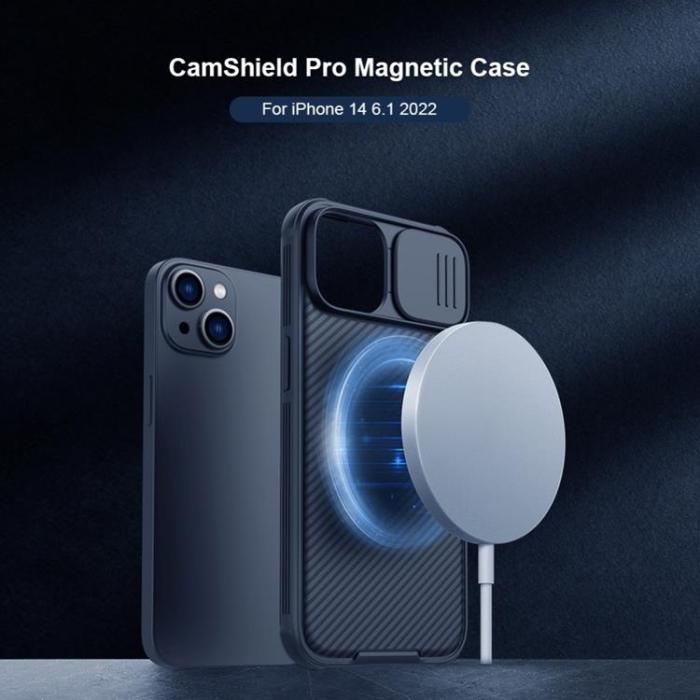 Nillkin - Nillkin iPhone 14 Plus Skal Magsafe CamShield Pro - Svart