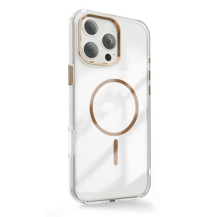 OEM - iPhone 15 Pro Mobilskal MagSafe Clear Thin - Guld