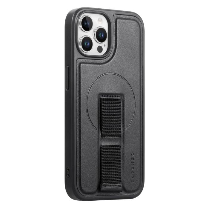 CASENEO - CASENEO iPhone 12 Pro Max Fodral KonstLäder - Svart