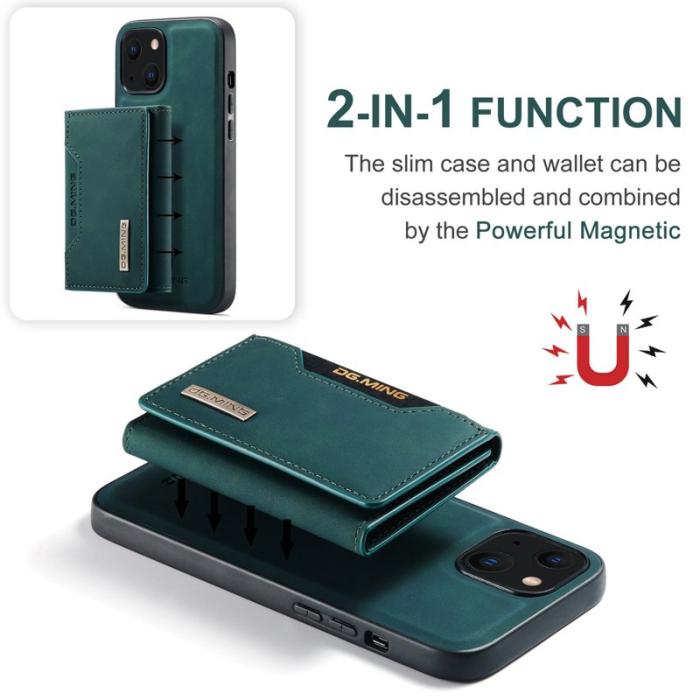 DG.MING - DG.MING M2 Series Mobilskal till iPhone 14 Plus med Ställ - Grön