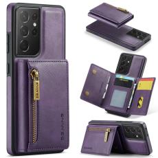 DG.MING - DG.MING Pl&aring;nboksfodral f&ouml;r Samsung Galaxy S21 Ultra 5G - Lila