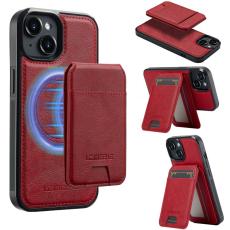 LC.imeeke - LC.IMEEKE L3 iPhone 15 Plus Fodral KonstL&auml;der - R&ouml;d