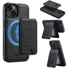 LC.imeeke - LC.IMEEKE L3 iPhone 15 Plus Fodral KonstL&auml;der - Svart