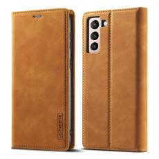 LC.imeeke - LC.IMEEKE Mobilskal till Samsung Galaxy S21 FE KonstL&auml;der - Brun