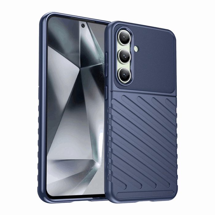 OEM - Galaxy S24 FE Mobilskal Thunder Armored - Blå