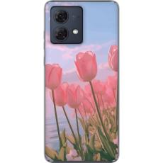 iSecrets - Mobilskal till Motorola Moto G84 med Rosa Tulpaner