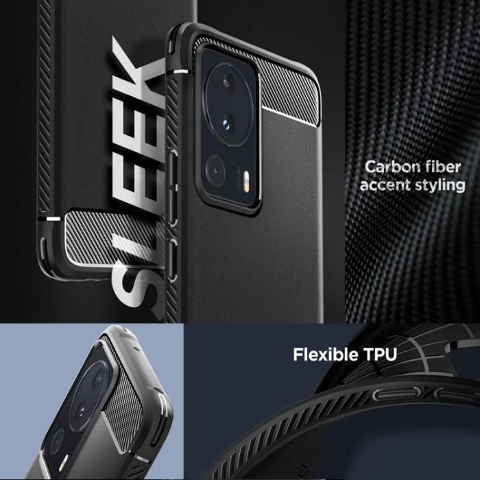 Spigen - Spigen Xiaomi 13 Lite Mobilskal Rugged Armor - Matte Svart