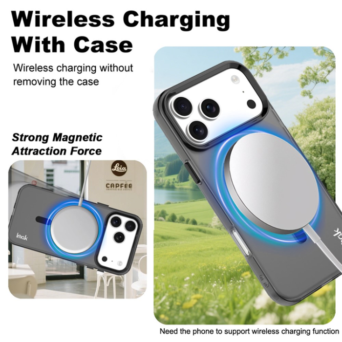 Imak - IMAK iPhone 17 Pro Max Mobilskal MagSafe Anti Drop - Svart