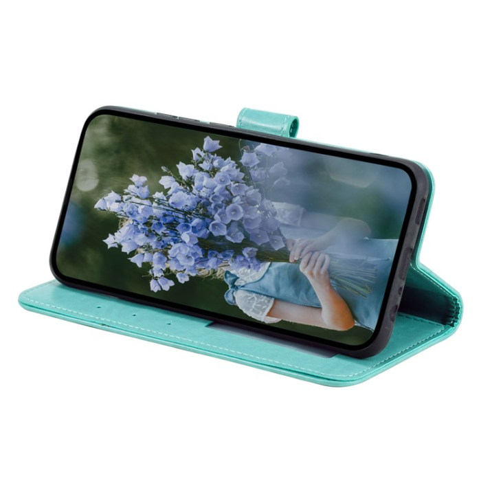 A-One Brand - Sony Xperia 10 V Plånboksfodral Imprinted Mandala Flower - Grön