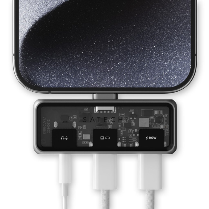 Satechi - Satechi Mobile XR Hub med ljud - rymdgrå