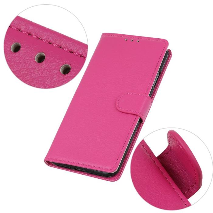 OEM - Litchi Samsung Galaxy S26 Ultra Fodral PU Läder - Rosa