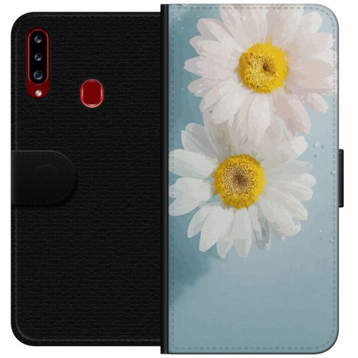 iSecrets - Plånboksfodral till Samsung Galaxy A20s med Sommarblommor