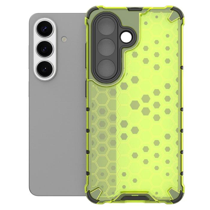 OEM - Samsung Galaxy S26/S26 Pro Skal Plast Honeycomb - Grön