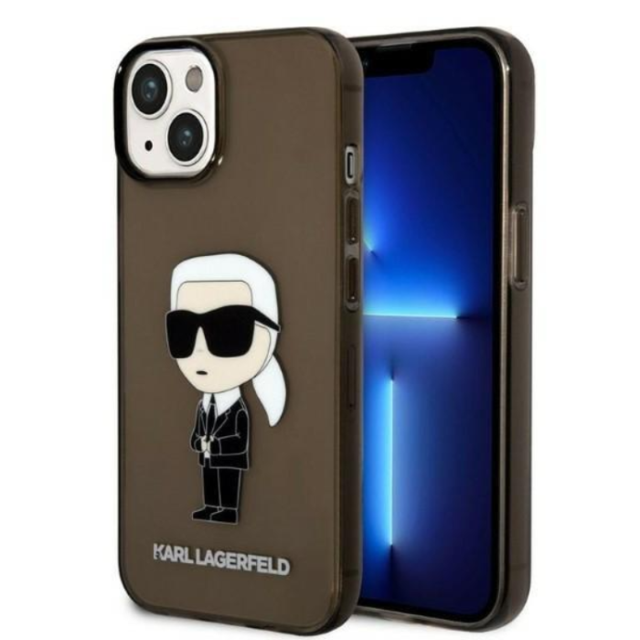 KARL LAGERFELD - Karl Lagerfeld iPhone 14 Plus Skal Ikonik - Svart