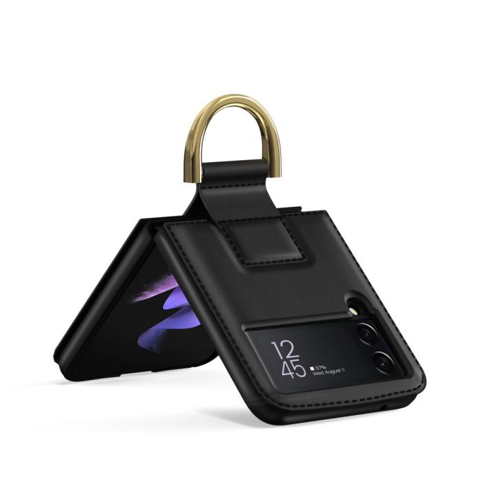 UTGATT - Galaxy Z Flip 4 Skal Wallet Chain - Svart