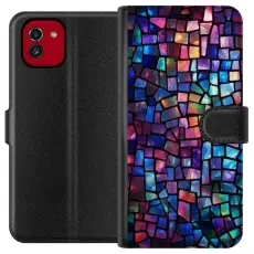 Gustaf - Pl&aring;nboksfodral till Samsung Galaxy A03 med Disco