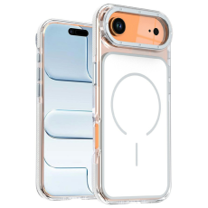 A-One Brand - iPhone Air Mobilskal MagSafe Dual F&auml;rg Shockproof - Vit