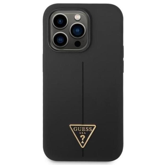 UTGATT1 - GUESS iPhone 14 Pro Max Skal Silicone Triangle - Svart