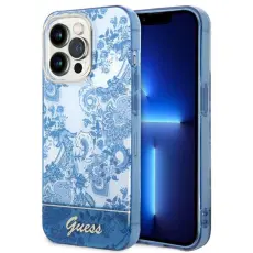 Guess - GUESS iPhone 14 Pro Max Skal Porcelain Collection - Bl&aring;