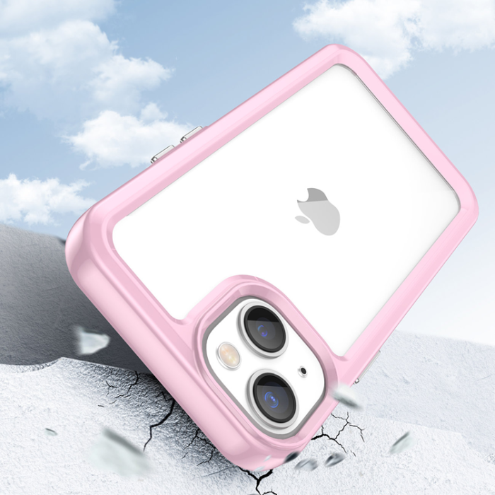 UTGATT1 - iPhone 14 Skal Outer Space - Rosa