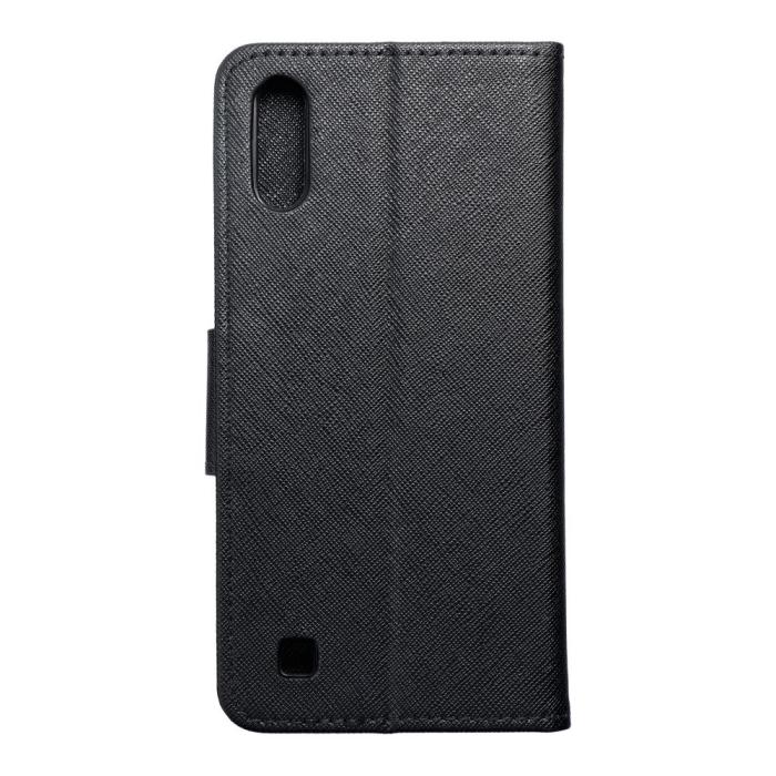 OEM - Galaxy A10 Plånboksfodral Fancy Eco Läder - Svart