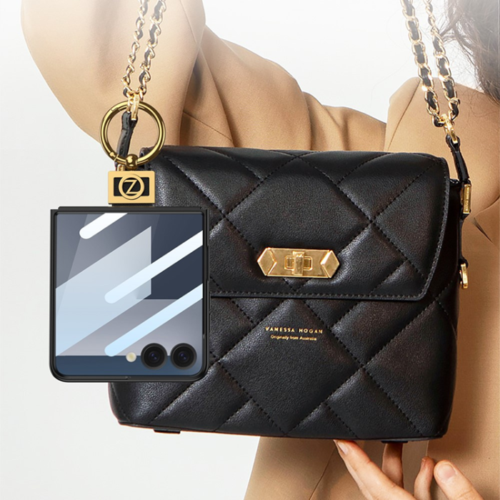 GKK - GKK Mobilskal till Galaxy Z Flip 7 Ringhållare - Svart