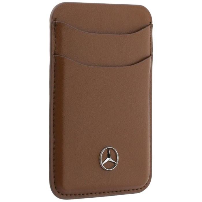 Mercedes - Mercedes MagSafe Korthållare Läder Plånbok - Kamel