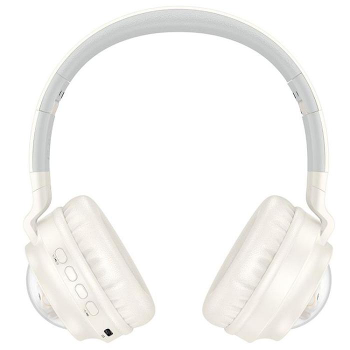 Hoco - Hoco Trådlösa Hörlurar W50 - Milky Vit