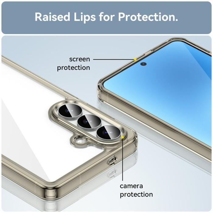 OEM - Samsung Galaxy S26 Plus Skal TPU + Akryl Skyddande - Transparent Grå