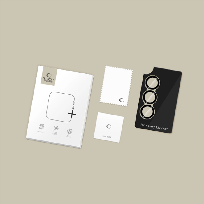 Tech-Protect - Tech-Protect Kameraskydd Härdat Glas För Galaxy A37/A57 Fit Plus - Svart