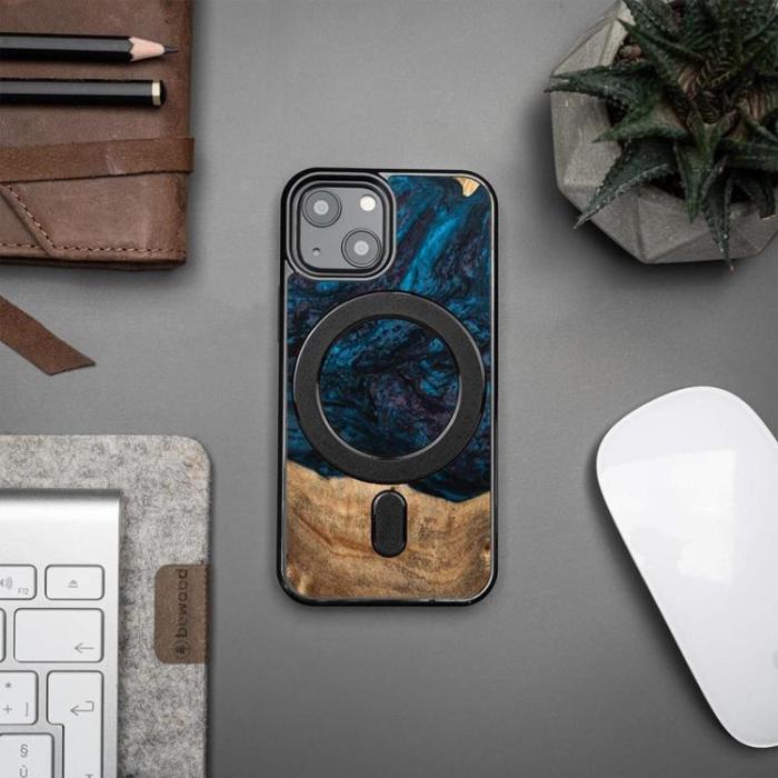 Bewood - Bewood iPhone 13 Mini Mobilskal Magsafe Unique Neptune - Navy