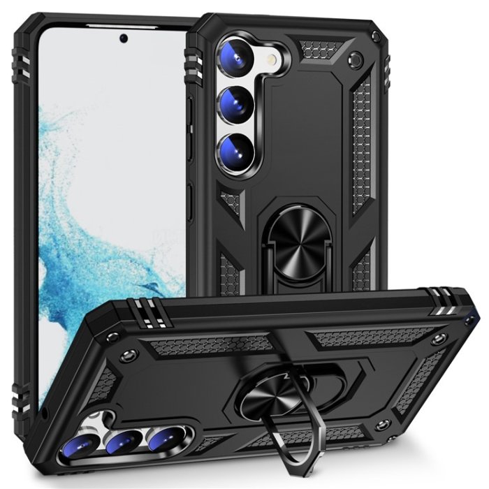 OEM - Galaxy S23 Skal Ringhållare Kickstand - Svart