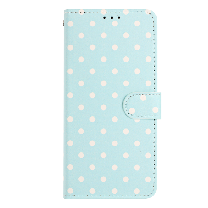 A-One Brand - OnePlus 15 5G Plånboksfodral Polka Dot Pattern Läder - Blå