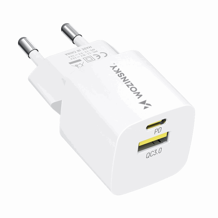Wozinsky - Wozinsky Väggladdare GaN USB-A/USB-C 33W - Vit