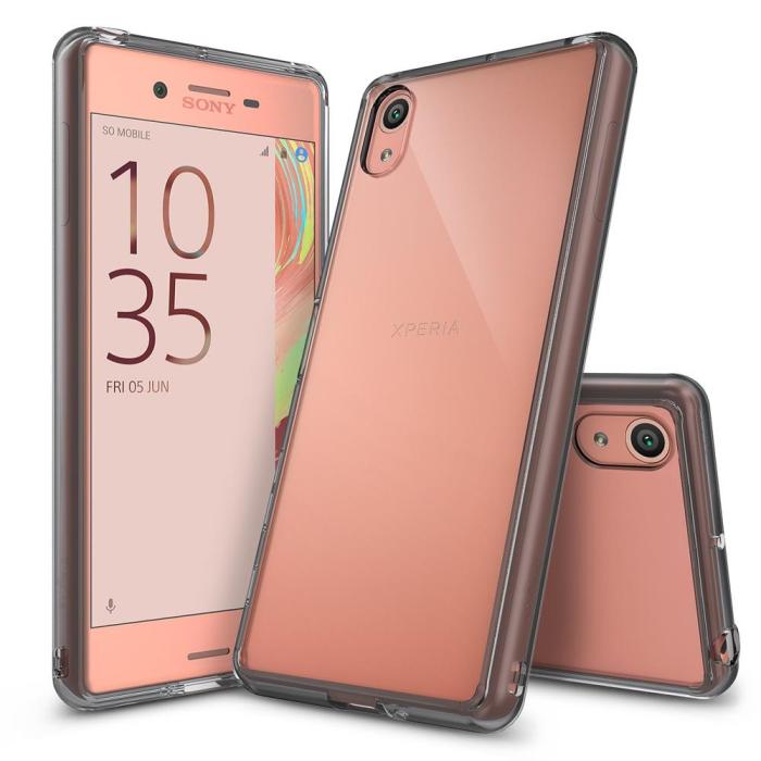 UTGATT5 - Ringke Fusion Shock Absorption Skal till Sony Xperia X - Grå