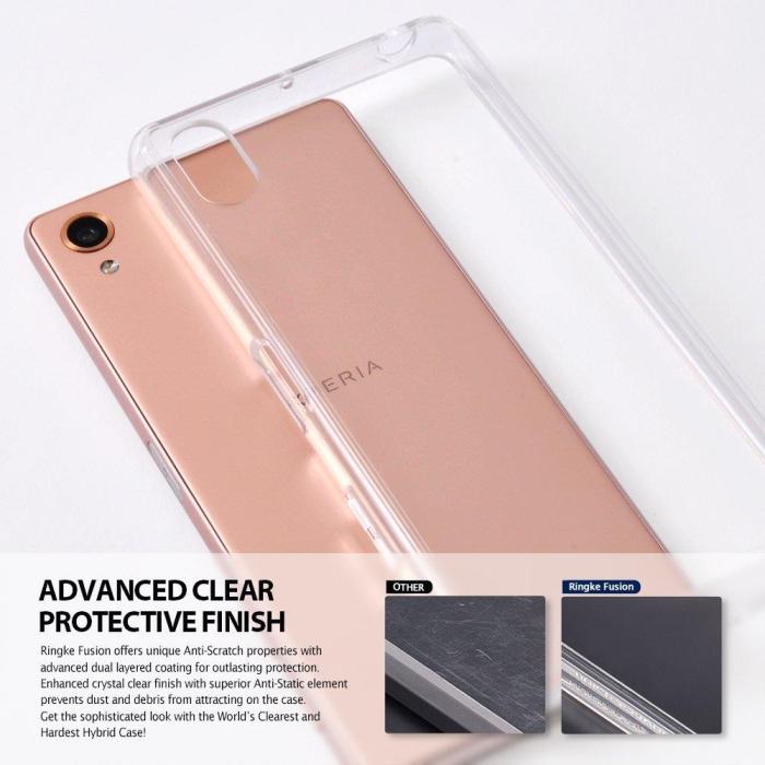 UTGATT5 - Ringke Fusion Shock Absorption Skal till Sony Xperia X - Grå