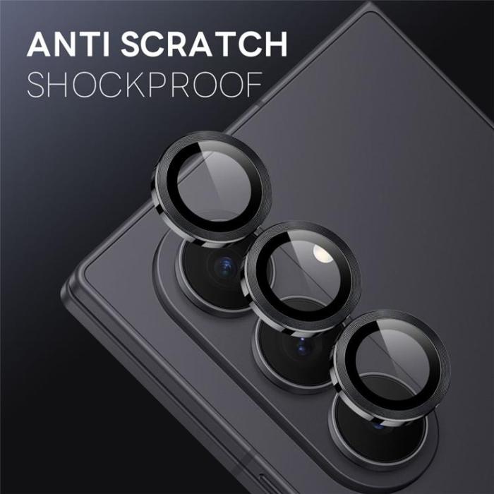 NORTHJO - NORTHJO Kameralinsskydd Härdat glas För Galaxy Z Fold 8 Metal Ring - Svart