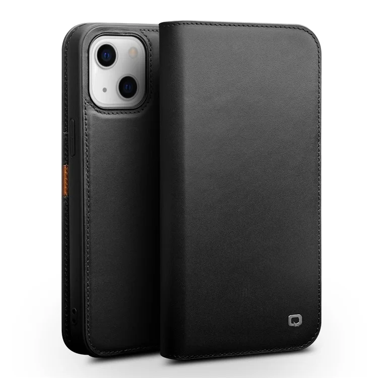 QIALINO iPhone 13 Mini Plånboksfodral Cowhide Äkta Läder | 2353 | AlltMobil