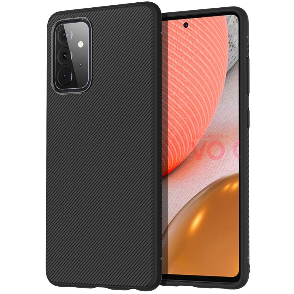Twill Texture flexicase skal till Galaxy A72 5G - Svart | 2353 | AlltMobil