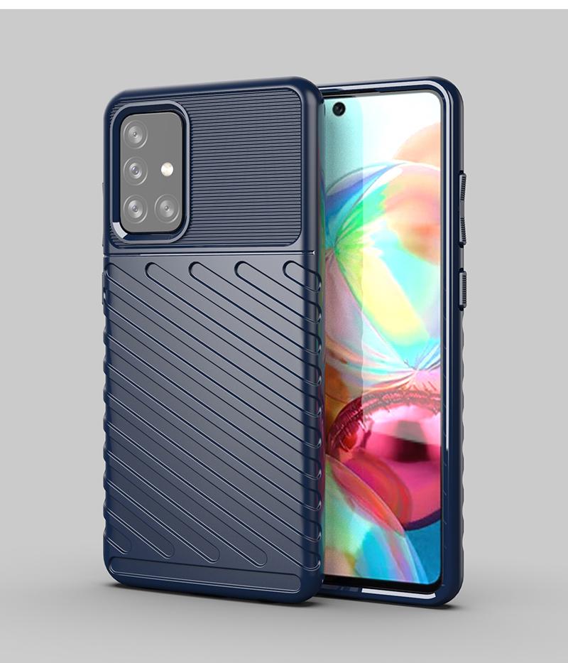 Thunder Twill Texture Mobilskal Galaxy A72 5G - Blå | 2353 | AlltMobil