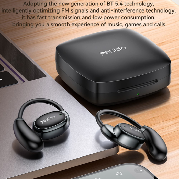 Yesido - YESIDO OWS Vattentäta Bluetooth Open-Ear Hörlurar YSP19 - Svart